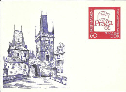 Carte Postale ALLEMAGNE ORIENTALE Entiers Postaux 1988 - Cartes Postales - Neuves