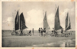 BELGIQUE - Westende - Chars à Voile - Carte Postale Ancienne - Westende