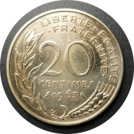 Monnaie France - 1963 - 20 Centimes Marianne - 20 Centimes