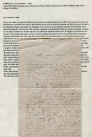 TARN (81) Les Landettes 1868 - Emouvante Lettre Manuscrite D'un Père Relatant Un Accident D'un Enfant Et D'un Bélier - Manuscrits