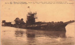 BELGIQUE - Ruines De Zeebrugge - 1914 18 - Le Thétis, Torpilleur Anglais, Coulé - Carte Postale Ancienne - Zeebrugge