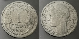 Monnaie France - 1949 B - 1 Franc Morlon Aluminium, Légère - 1 Franc