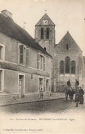 Beaumont Du Gatinais * 1906 * Rue Et église Du Village * Commerce * Attelage Cheval Enfants Villageois - Other & Unclassified