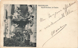 BELGIQUE - Bruxelles - Saint Gudule, La Chaire - Dos Non Divisé - Carte Postale Ancienne - Monumentos, Edificios