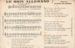 CONTES - FABLES & LÉGENDES - Le Rhin Allemand - Musique De Antonin Louis - Alfred De Musset - Carte Postale Ancienne - Fairy Tales, Popular Stories & Legends