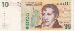 BILLETE DE ARGENTINA DE 10 PESOS DE MANUEL BELGRANO (BANKNOTE) - Argentina