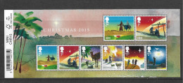 GREAT BRITAIN 2015 CHRISTMAS MINIATURE SHEET WITH BAR CODE UNMOUNTED MINT - Unused Stamps