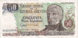BILLETE DE ARGENTINA DE 50 PESOS GRAL SAN MARTIN DIFERENTES FIRMAS (BANKNOTE) - Argentina