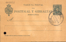 Año 1901 Edifil 43 Alfonso XIII Entero Postal NO CIRCULADO Matasellos Cadiz - 1850-1931