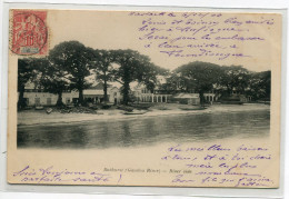 GAMBIE BATHURST BANJUL River Side Maisons Bors Plage 1904 écrite Timb    D08 2021 - Gambia