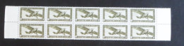 INDOCHINE - 1941 - PA N°YT. 18 - Avion 39c Brun - Bloc De 10 Bord De Feuille - Neuf Luxe ** / MNH - Luchtpost