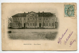 90 BEAUCOURT Place Neuve Et Son Ecole 1904 écrite Timbrée  D10 2021 - Beaucourt