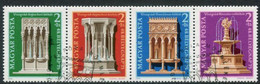 HUNGARY 1975 Stamp Day: Protection Of Monuments  Used...  Michel 3060-63 - Usati
