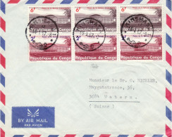 CONGO KINSHASA 1967 AIRMAIL LETTER SENT TO WABERN - Covers & Documents