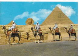 CP EGYPTE -circulée/timbrée - Pirámides
