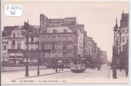 LE HAVRE- LA RUE DE PARIS- TRAMWAY- PUBS AU MUR DU NORMANDY HOTEL - Ohne Zuordnung