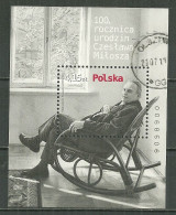 POLAND Oblitéré Bloc 191 Czeslaw Milosz Poète Romancier écrivain Littérature - Used Stamps