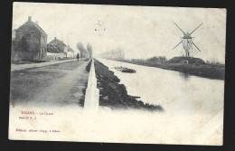 Damme Le Canal Windmolen Moulin Mill Kanaal Htje - Damme