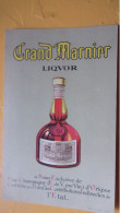 SUPERBE GRAND MARNIER  LAPOSTOLLE  LIQUOR FINE CHAMPAGNE - Publicité