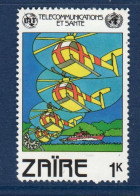 Zaïre, **, Yv 1064, Mi 747, Urgence Santé, - Hélicoptères