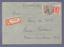 Germany - Berlin-Brandenburg - Einschreiben-Ortsbrief - Berlin 16.02.46 (3380AGH-0064) - Berlijn & Brandenburg