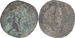ROME - Dupondius - ANTONIN LE PIEUX - 158 AD - VOTA SUSCEPTA - RIC.1010 - RARE - 17-216 - Die Antoninische Dynastie (96 / 192)