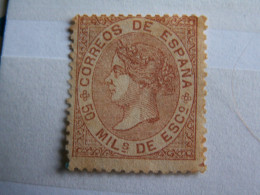 ROYAUME // ESPAGNE  --1867   50 M Brun Lilas    Tb    Cote  27,50  Euro - Neufs