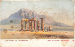 GRÈCE - Acrocorinthe - Temple De Jupiter - Carte Postale Ancienne - Grecia