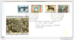 FDC  11 NOV 1975 KINDERPOSTZEGZLS - Cartas & Documentos