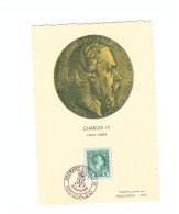 JOURN2E DU TIMBRE 1948 CHARLES III - Cartas & Documentos