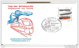 FDC DREDEN 21 OCTOBRE 2000   - Otros & Sin Clasificación