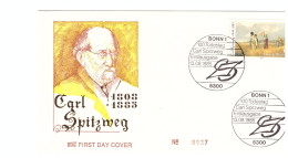 FDC BONN 13 AOUT 1985 CARL SPITZMEG - Andere & Zonder Classificatie