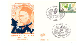 FDC 15 MAI 1975 BONN EDUARD MORIKE - Andere & Zonder Classificatie