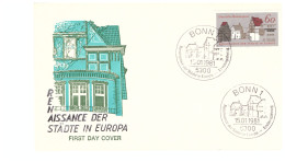 FDC BONN 15 JANVIER 1981 RENAISSANCE DER STADTE EUROPA - Otros & Sin Clasificación