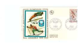 FDC 27 JANVIER 1968 JO GRENOBLE - Hiver 1968: Grenoble