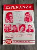 ESPERANZA LUIS MARIANO CHARLES AZNAVOUR DON DIEGO ROBERTO SETO  YVETTE HORNER Partition Et Parole 1961 EO - Autres & Non Classés