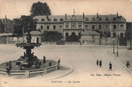 FRANCE - Troyes - Le Lycée - Carte Postale Ancienne - Troyes