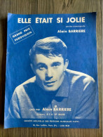 Elle était Si Jolie Grand Prix EUROVISION ALAIN BARRIERE Partition Et Parole 1963  EO - Autres & Non Classés