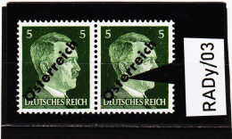 RADy/03 ÖSTERREICH 1945 Michl 660 PLATTENFEHLER "e" Als "o" Im PAAR Mit Vergleichsstück**postfrisch SIEHE ABBILDUNG - Errors & Oddities