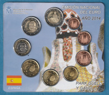 COFFRET EUROS ESPAGNE 2014 NEUF FDC - 9 MONNAIES - Spanje