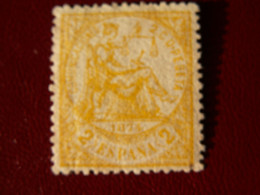 1 è République  // ESPAGNE  --1874   Allégorie De La Justice  2 C Jaune - Cote 27  Euro - Sup - Unused Stamps