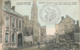 Albert * CACHET Militaire 3ème Coprs D'armée Hôpital De Campagne N°5 * Ruies Autour église - Albert