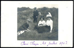 62 PARIS PLAGE - Cpa Photo Moment De Détente Dans Les Dunes  - TB - Le Touquet