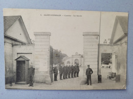 Saint Germain , Caserne , La Garde Dos 1900 , Obliteration Au Stylo - Barracks