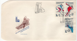 FDC - Skis - Skiing - Figure Skating - Bobsled - Lake Placid 1980 Winter Olympics - Hiver 1932: Lake Placid