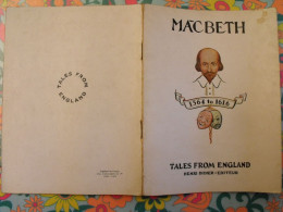 Macbeth. William Shakespeare. Tales From England. En Anglais. Henri Didier éditeur, Mesnil, 1932 - Autres & Non Classés