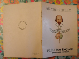 As You Like It. William Shakespeare. Tales From England. En Anglais. Henri Didier éditeur, Mesnil, 1938 - Altri & Non Classificati