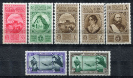 Z3691 ITALIA COLONIE EMISSIONI GENERALI 1932 Garibaldi Posta Aerea, MH*, Serie Completa, Valore Catalogo Sassone € 120, - Amtliche Ausgaben