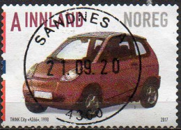 NORWAY 2017 Norwegian Cars. Think City, 1998 - Used Stamps