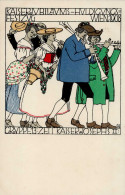 Wiener Werkstätte Nr. 169 Diveky, Josef Kaiserjubiläums-Huldigungs-Festzug Wien 1908 I-II - Wiener Werkstaetten